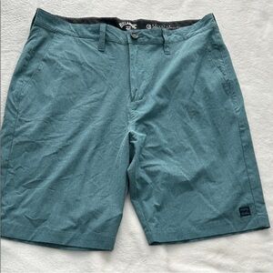 Billabong Men's Teal Flat Front Shorts